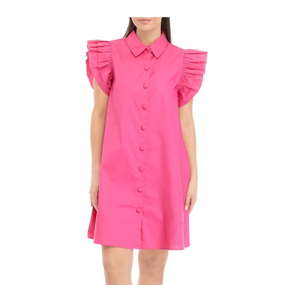 Crown and Ivy Ruffle Sleeve Dress - Picture 6 of 6